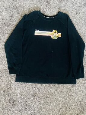 Volcom Black Sweatshirt with Gray Trim